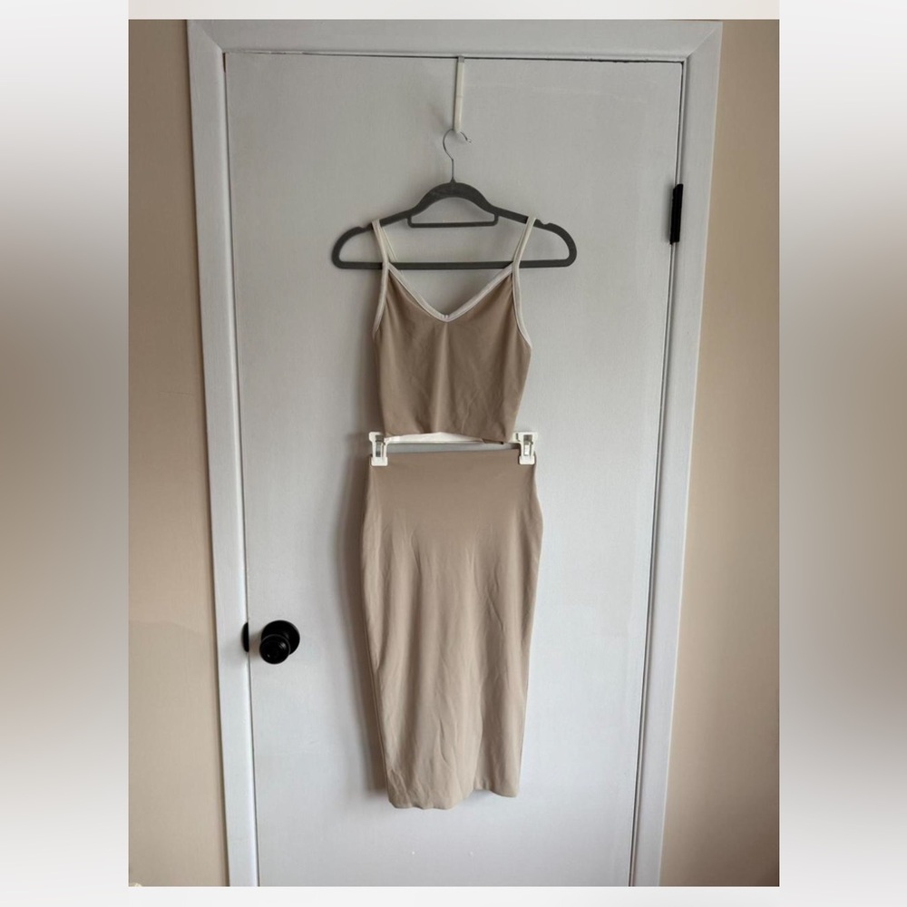 Beige Two-Piece Boom Boom The Label Matching Set